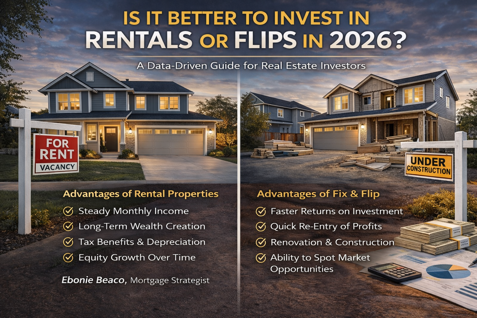 Is It Better to Invest in Rentals or Flips in 2026? A Data Driven Guide for Real Estate Investors